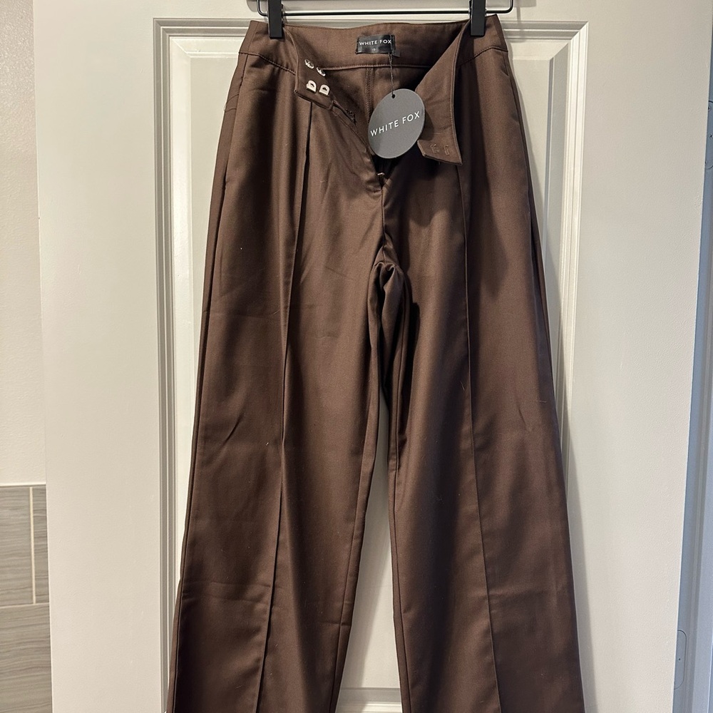 White fox pants